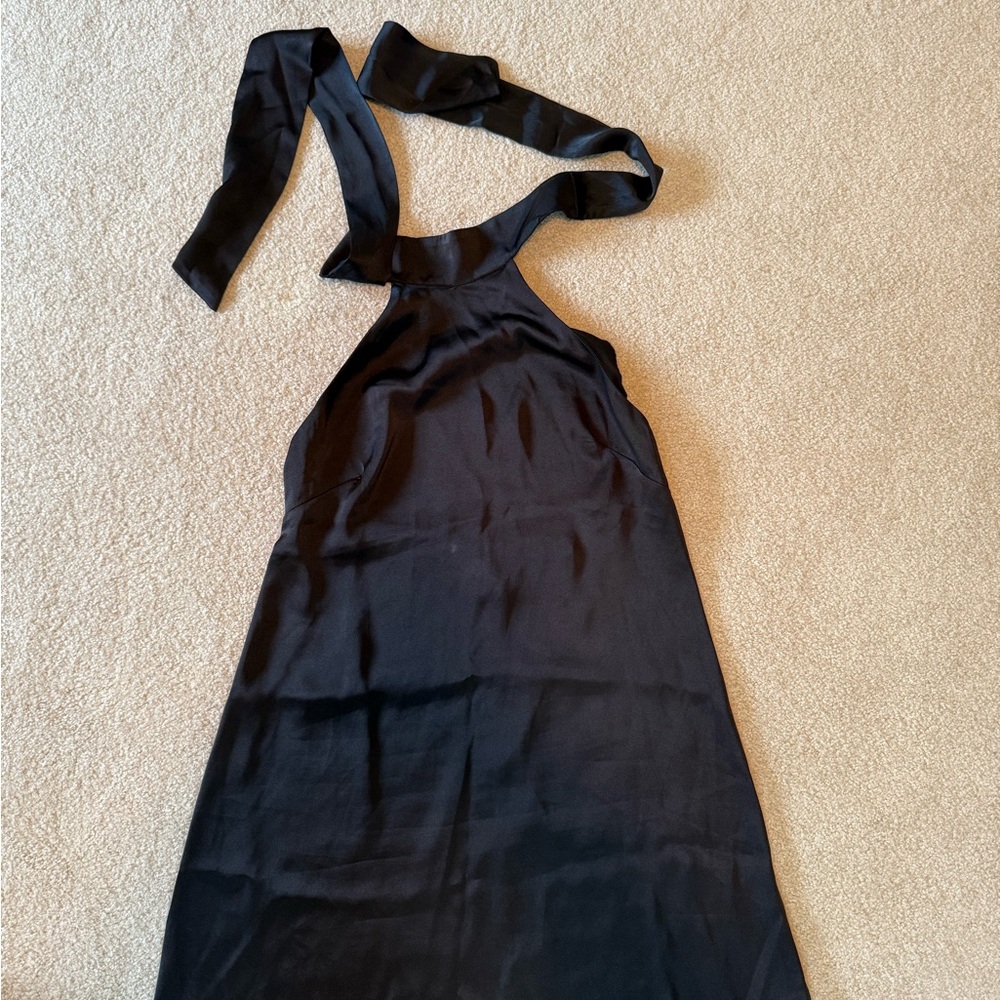 Express Black Halter Backless Dress EUC Size M